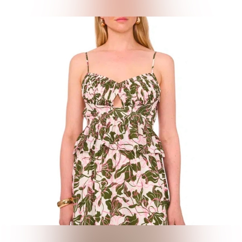 Parker Floral Print Peplum Camisole